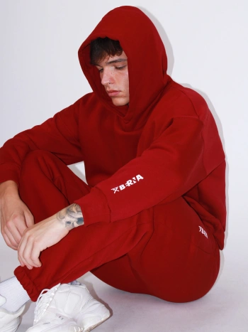 Balaclava hoodie with sportswear logo
